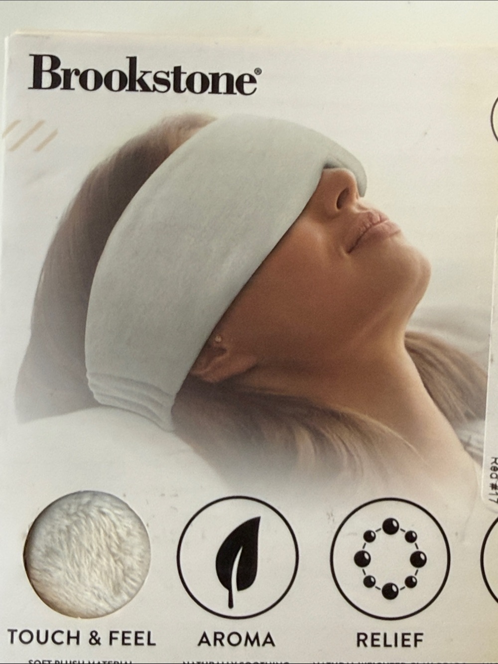 Brookstone Gray Chamomile Sinus Relief Eye Pillow